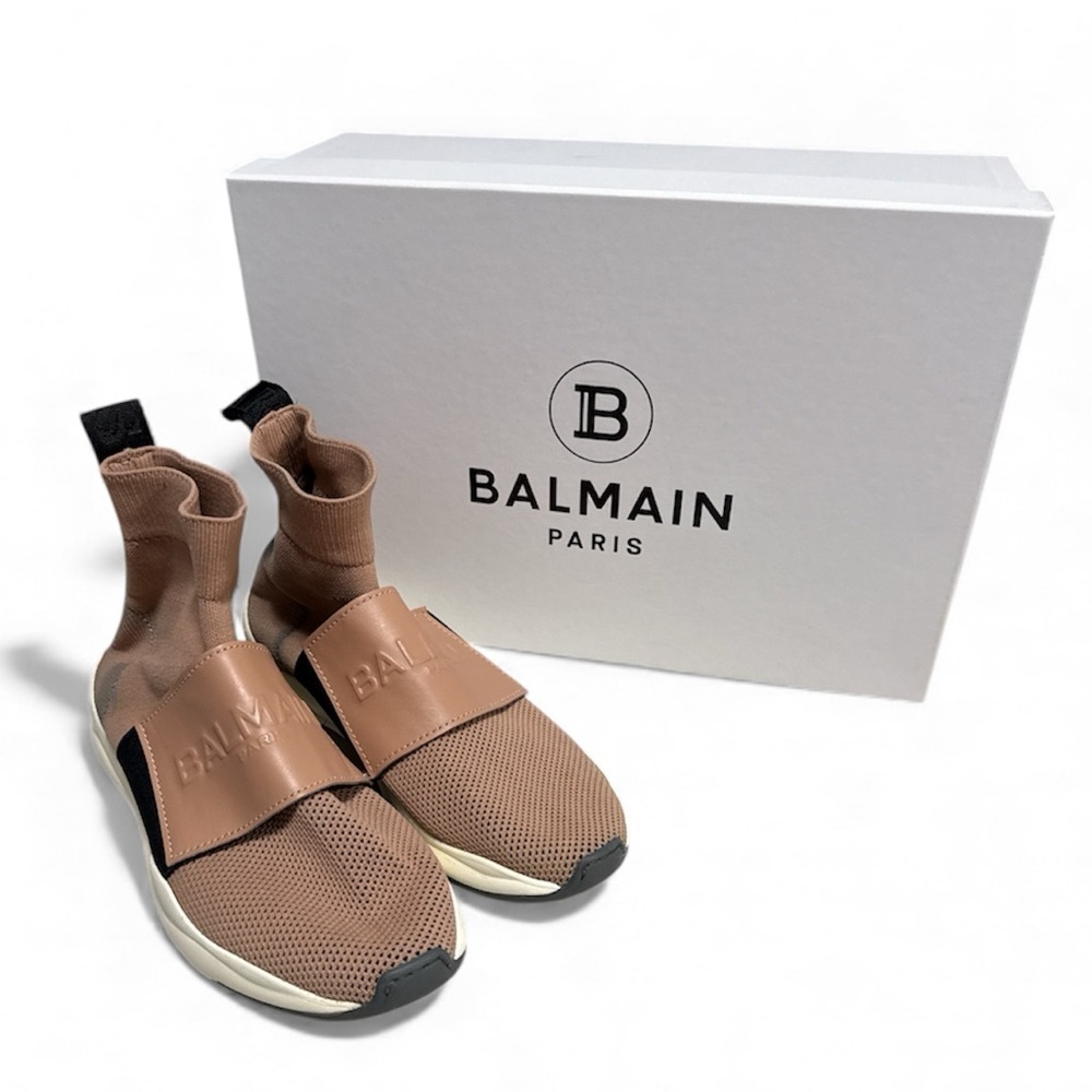 BALMAIN Cameron Sock Knit Sneakers
